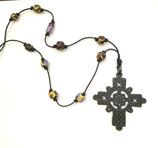 cross and glass