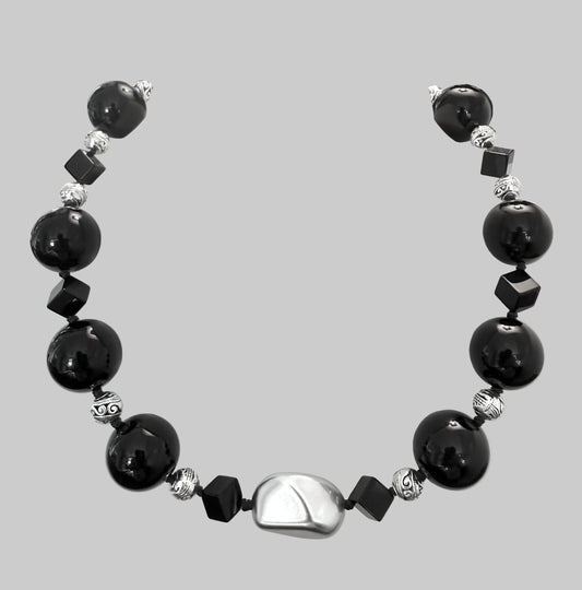 Necklace Onyx With Silver