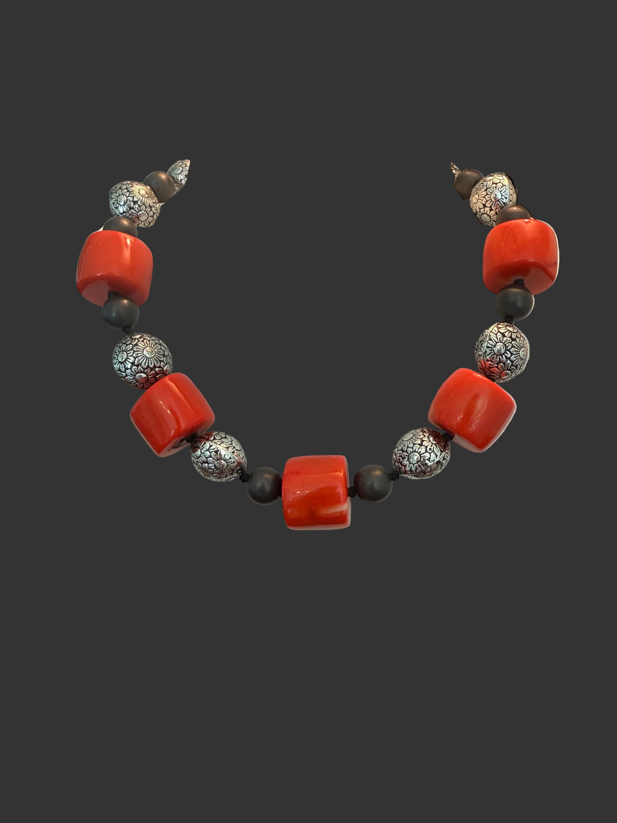 Necklace of Chunky Natural Coral