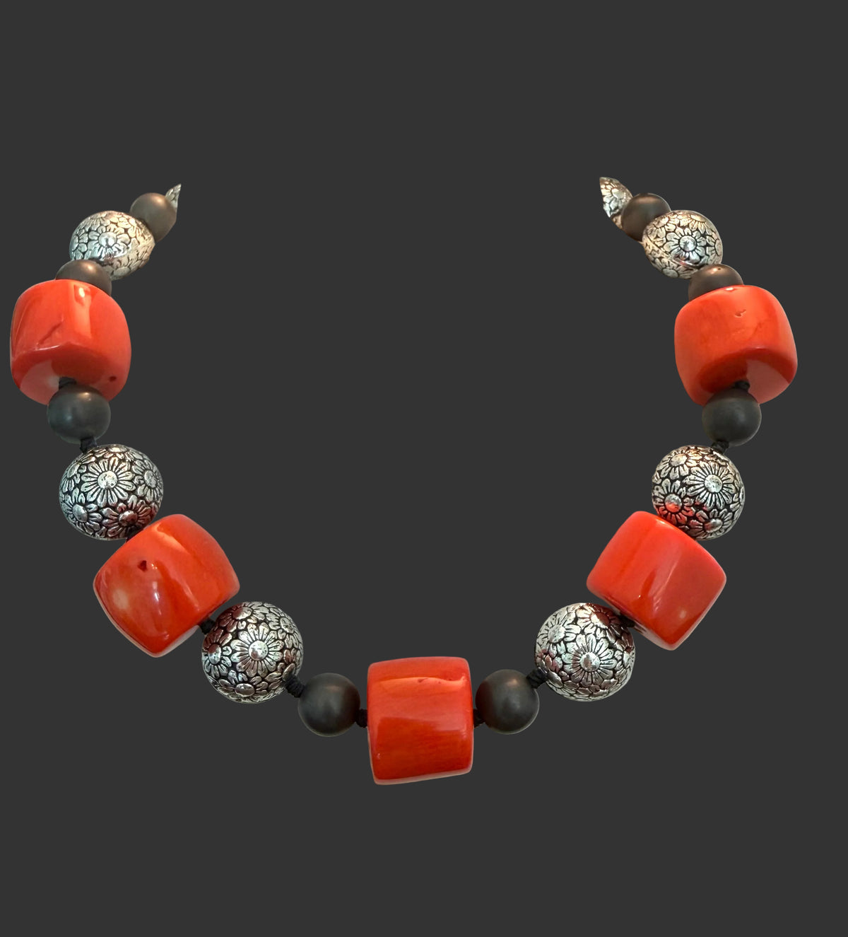 Necklace of Chunky Natural Coral