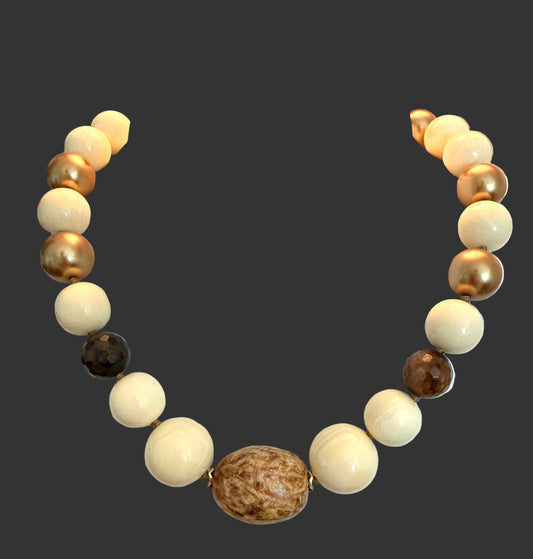 Porcelain Tortoise Bead With Reconstituted Amber