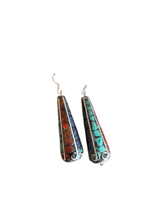 Earrings inlay drop