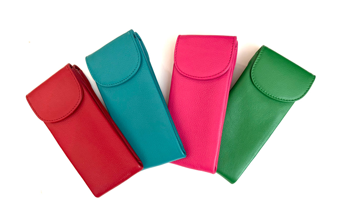 Leather Double Glass Case