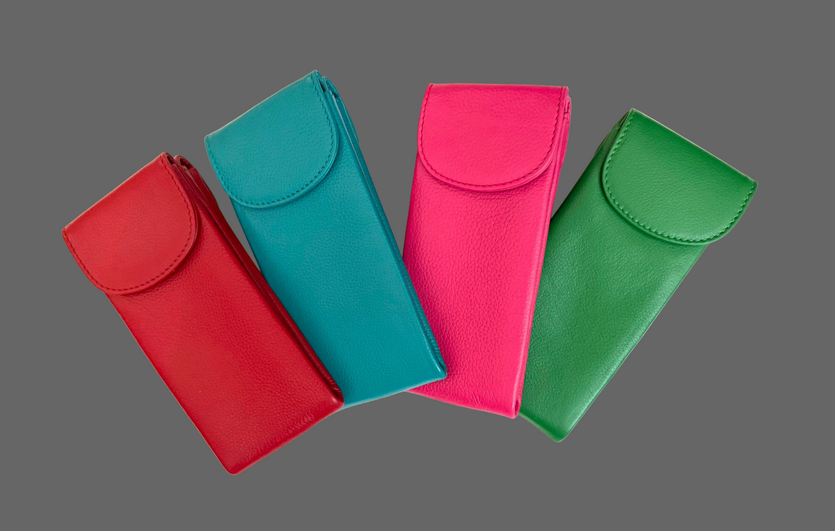 Leather Double Glass Case