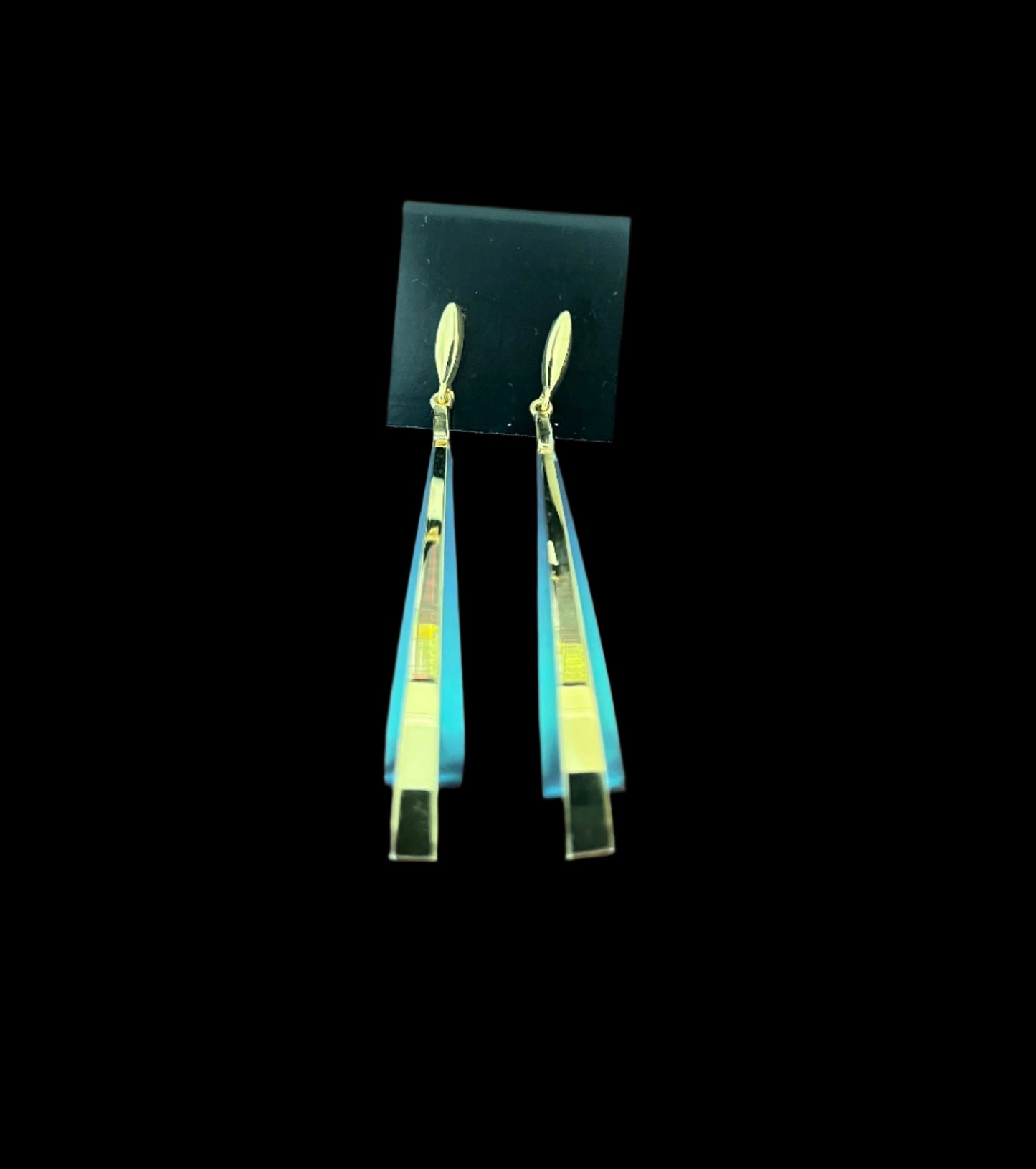 Titanium and Gold Plated Earrings