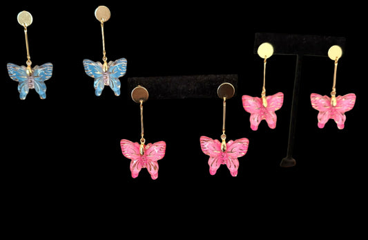 Earrings Butterfly Dangle