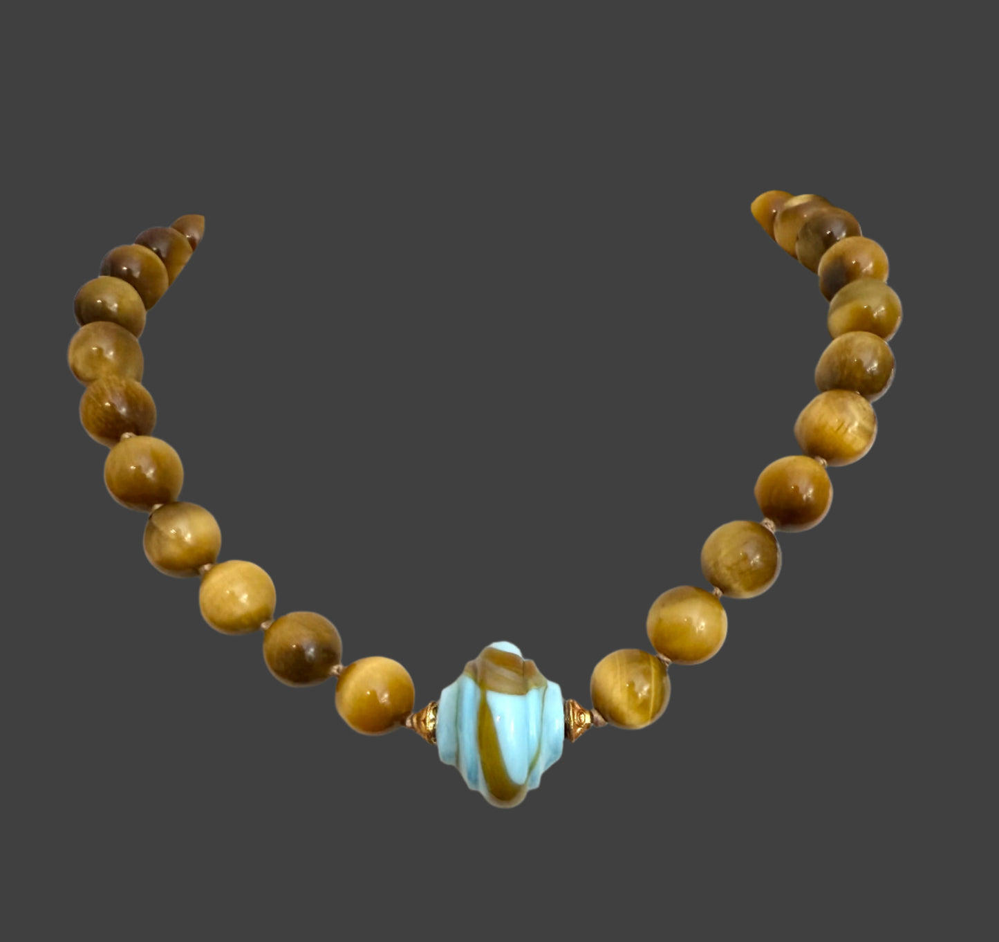 TIGER EYE & LAMPWORK GLASS