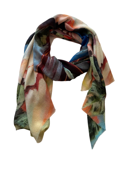 Scarf Hand Painted Cashmere #5
