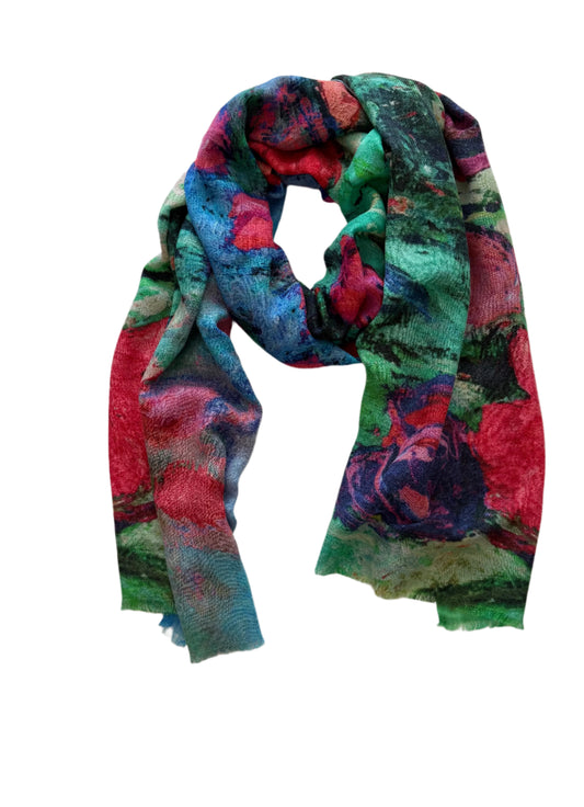 Scarf Hand Painted Cashmere #6