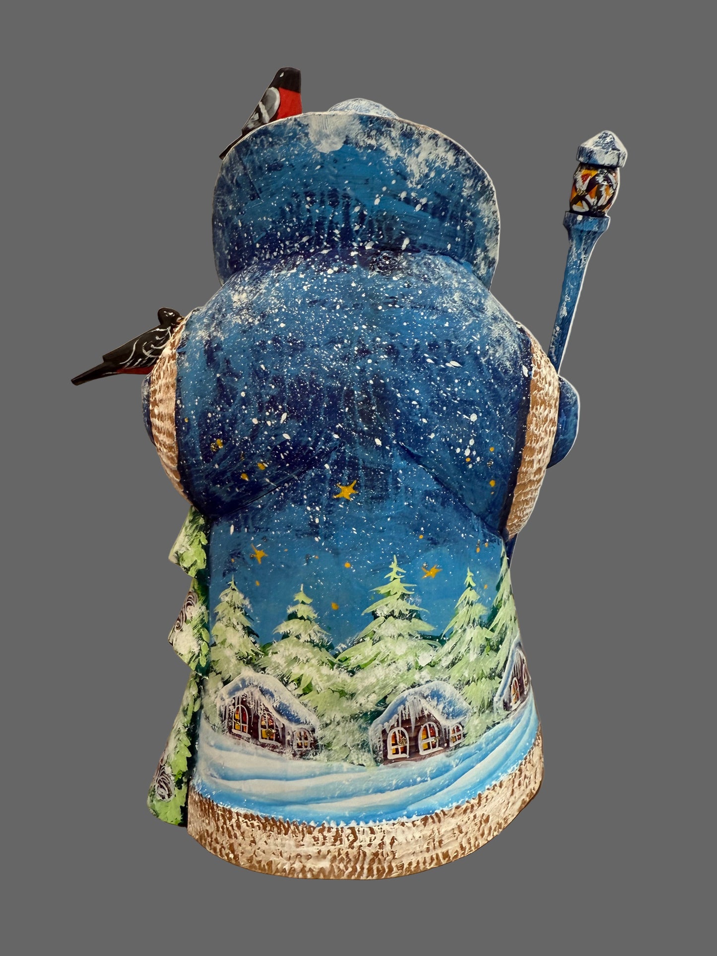 Santa Snow Scene w Blue sky