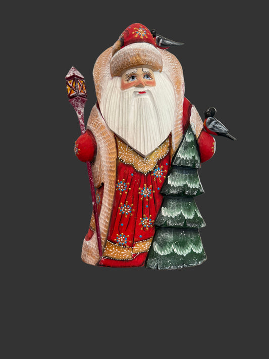Santa in Traditional Red Robe