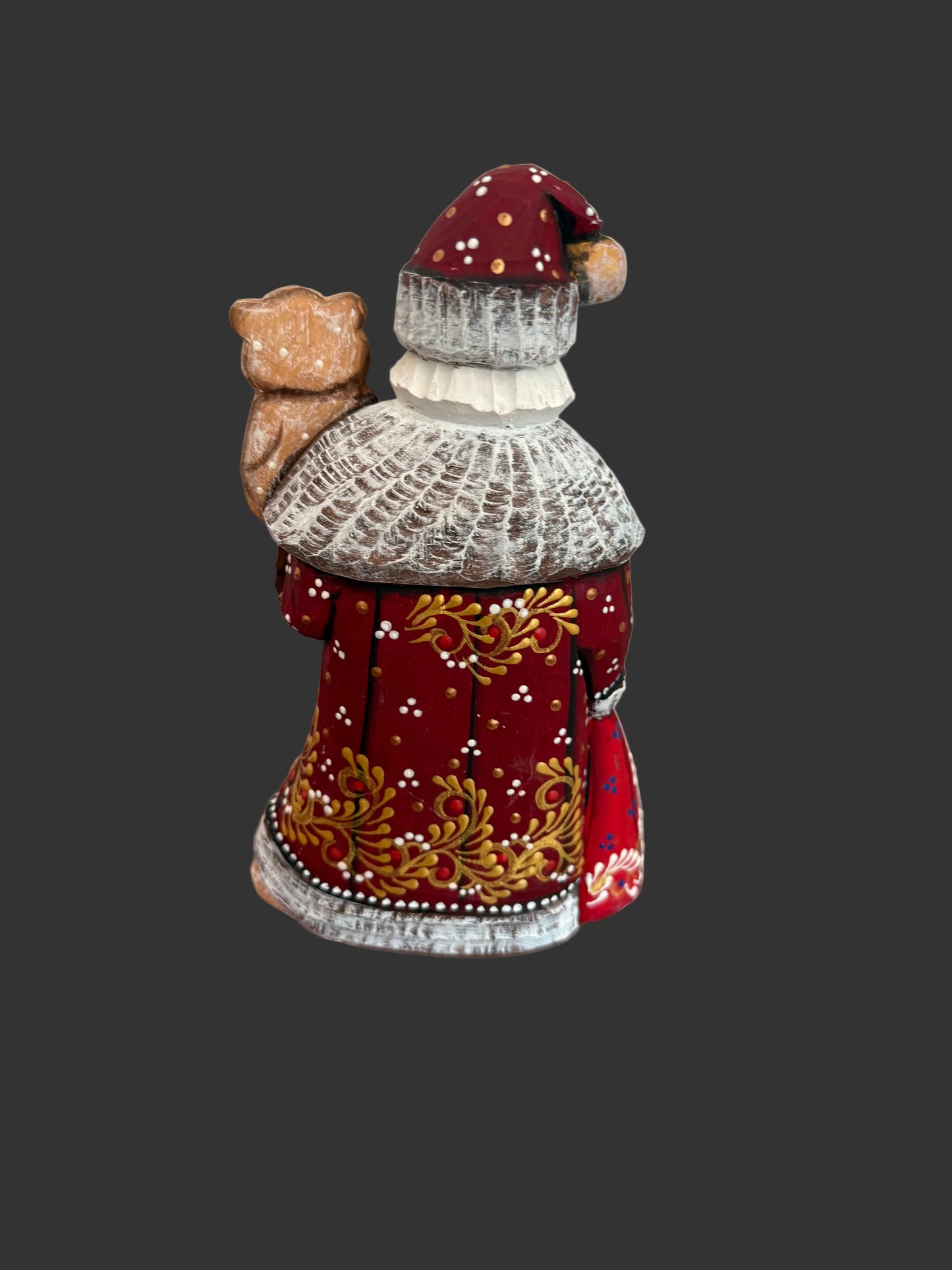 Red and White Santas with Toys