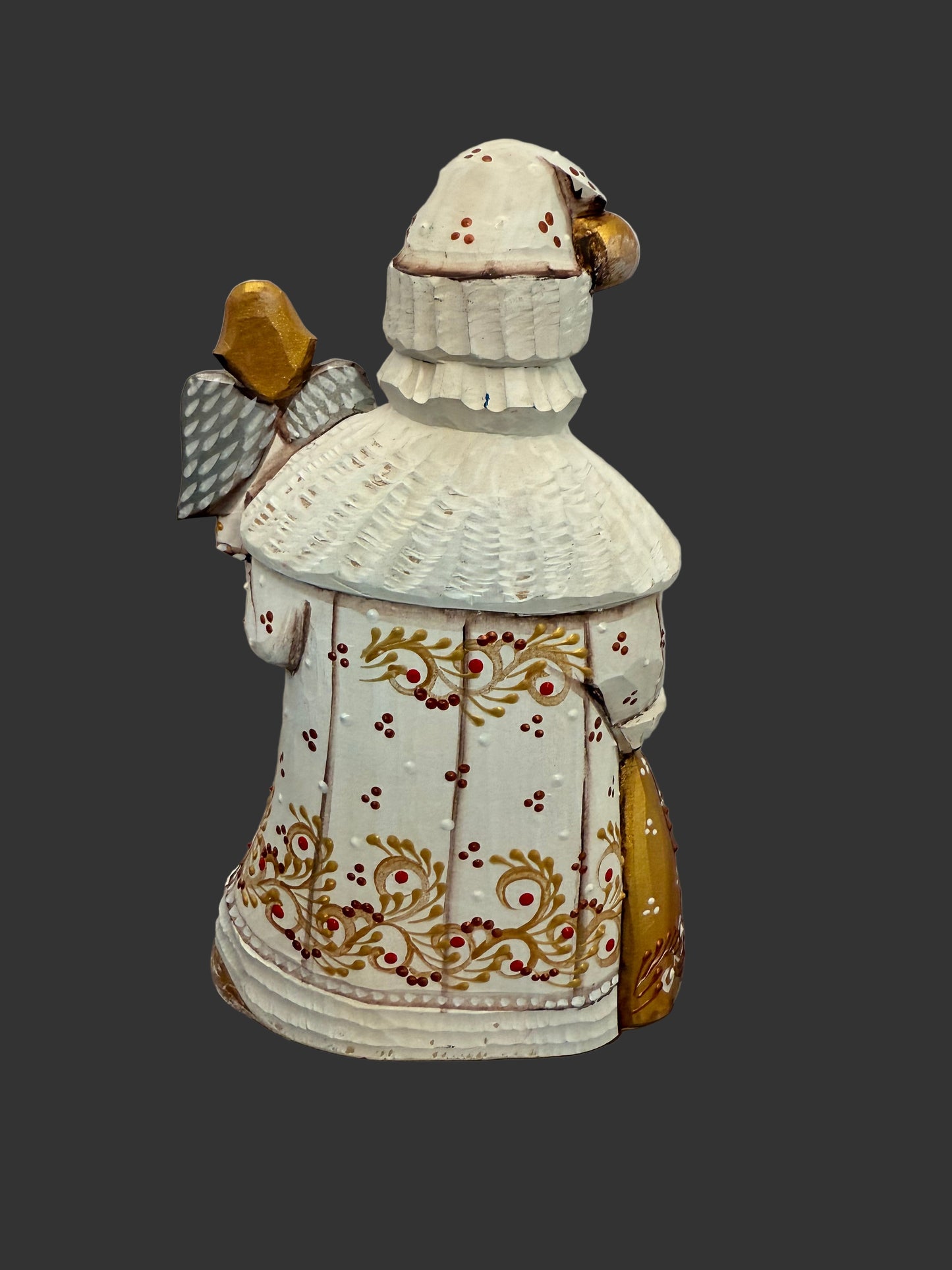 Red and White Santas with Toys