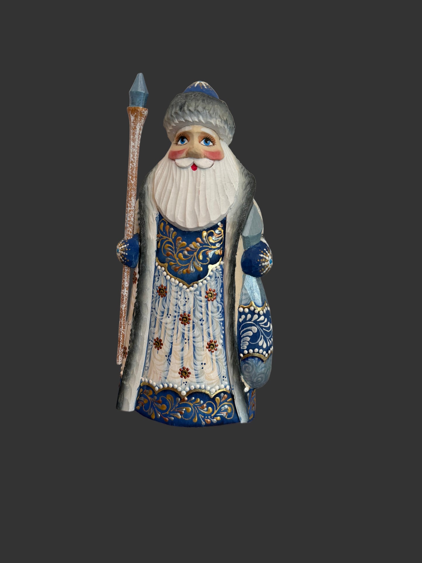 Santa in Blue and white Robe