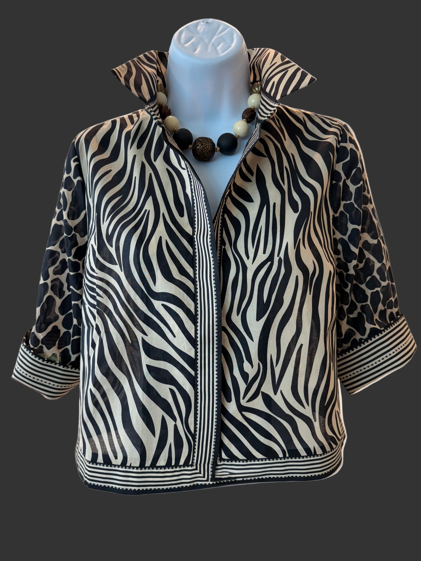 Animal Instincts Cropped Shirt
