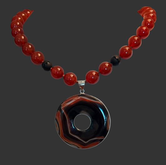 Carnelian Necklace and Pendant