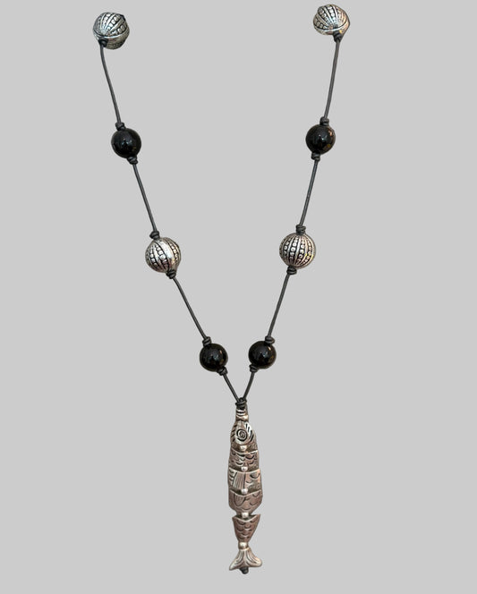 Fish Pendant on Necklace