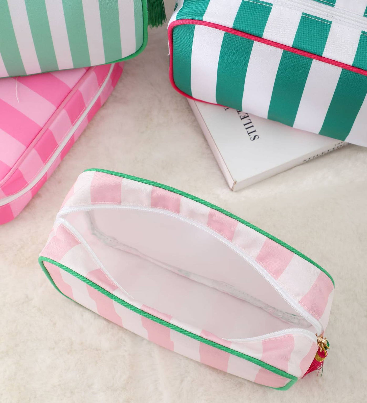 Cosmetic Bag Colorful Striped