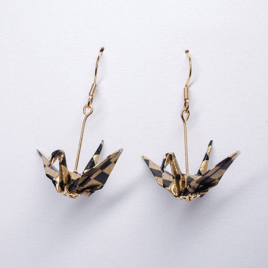 Crane Earrings in Gold