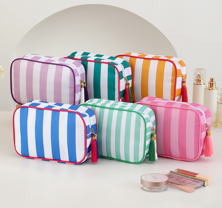 Cosmetic Bag Colorful Striped