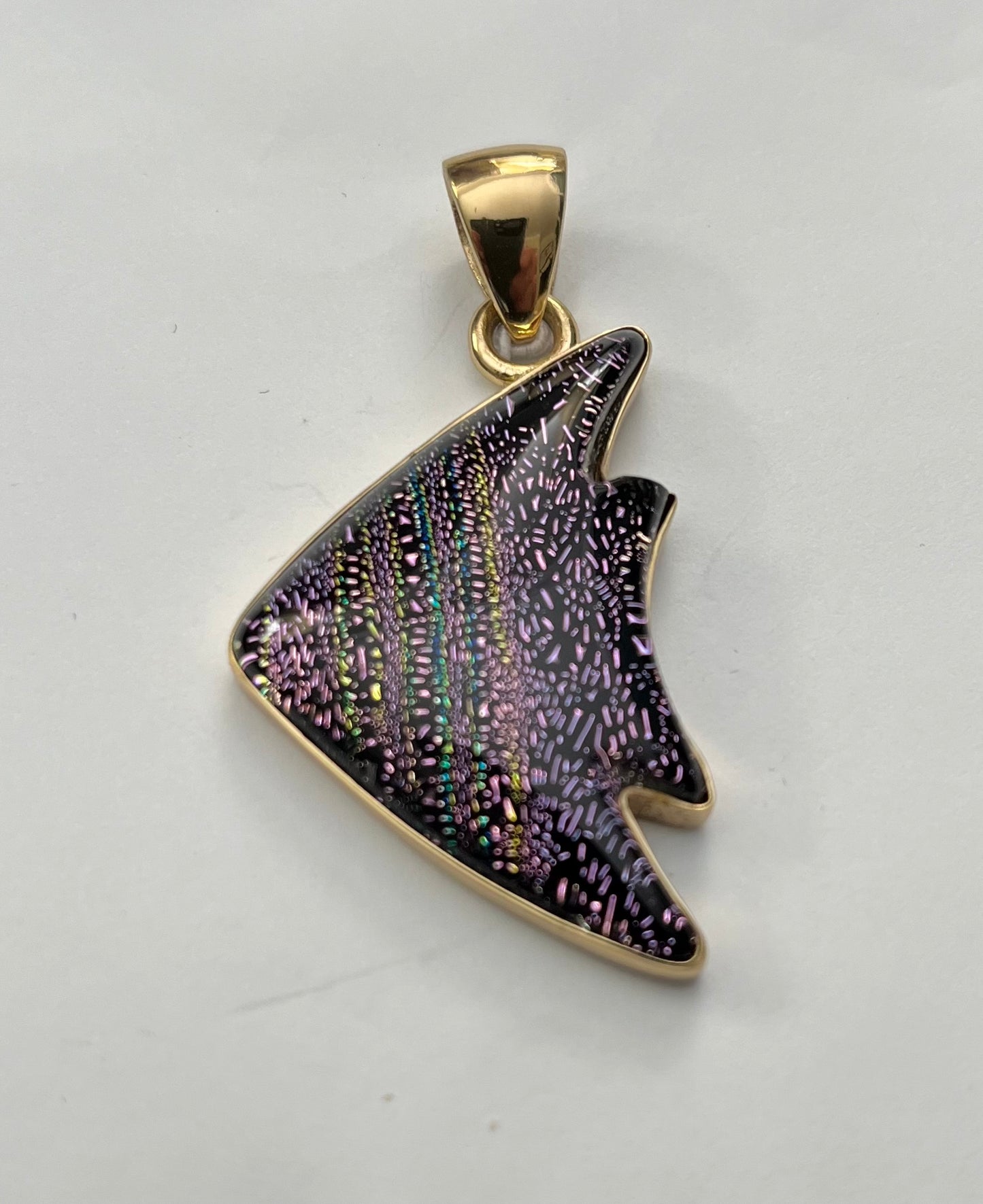 Pendant Dichroic Glass Fish