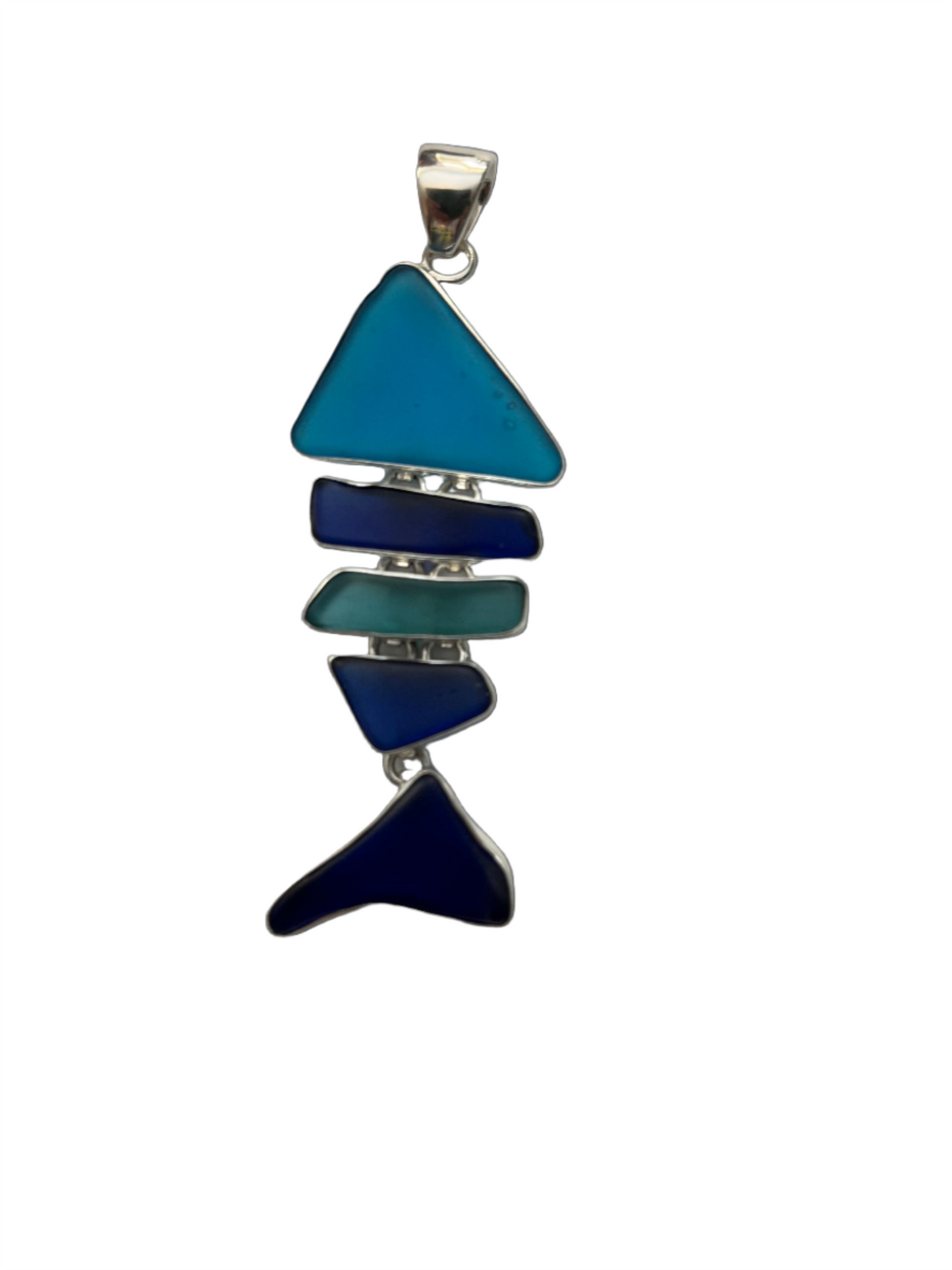 Pendant Fish Reticulated Glass