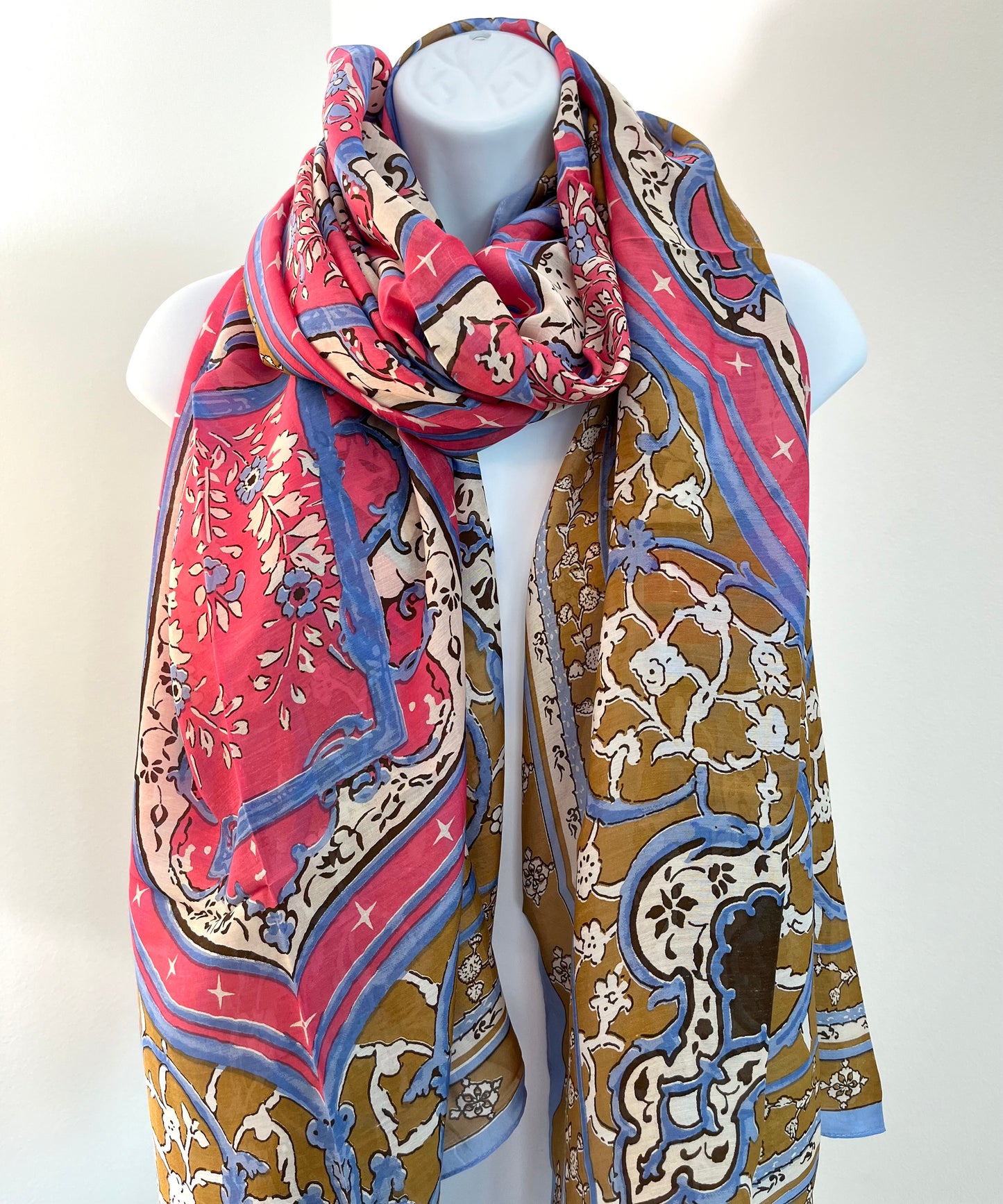 Indian Summer Pink scarf